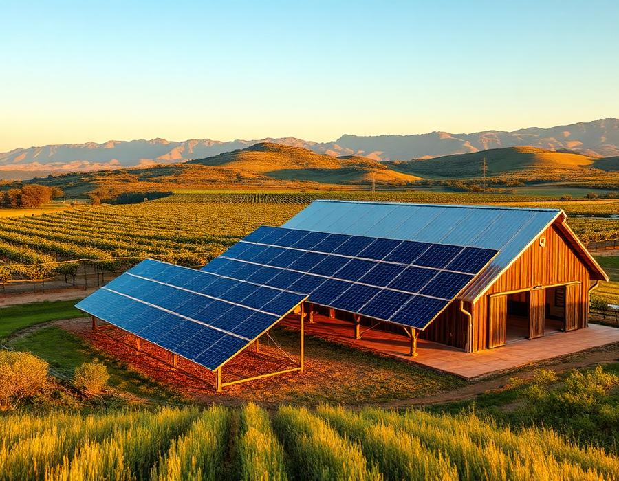 Farm Installation solar installation in Wellington