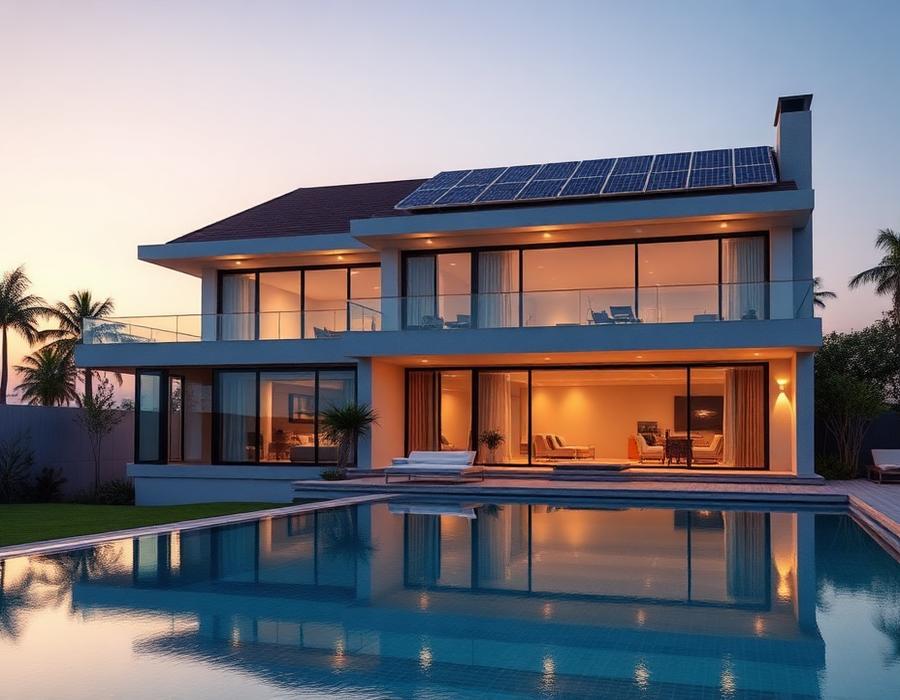 Luxury Residential Home solar installation in Constantia, Cape Town