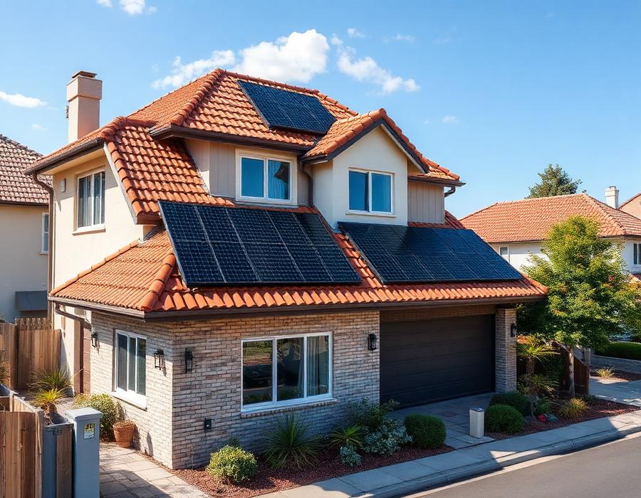 Modern Suburban Home solar installation in Durbanville